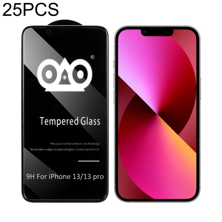 For iPhone 13 / 13 Pro 25pcs Shockproof Anti-breaking Edge Airbag Tempered Glass Film