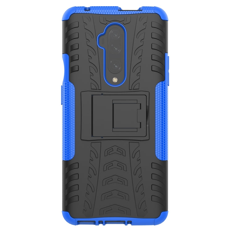 For OnePlus 7T Pro Tire Texture TPU+PC Shockproof Case, with Holder