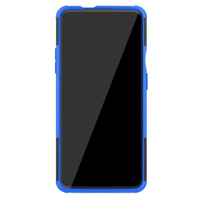 For OnePlus 7T Pro Tire Texture TPU+PC Shockproof Case, with Holder