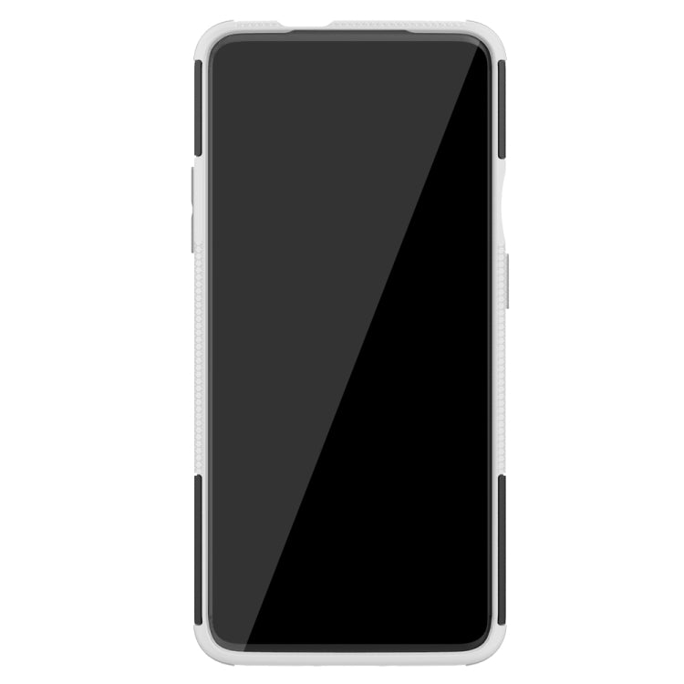 For OnePlus 7T Pro Tire Texture TPU+PC Shockproof Case, with Holder