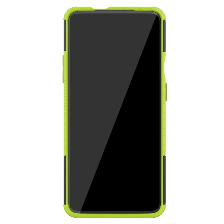 For OnePlus 7T Pro Tire Texture TPU+PC Shockproof Case, with Holder