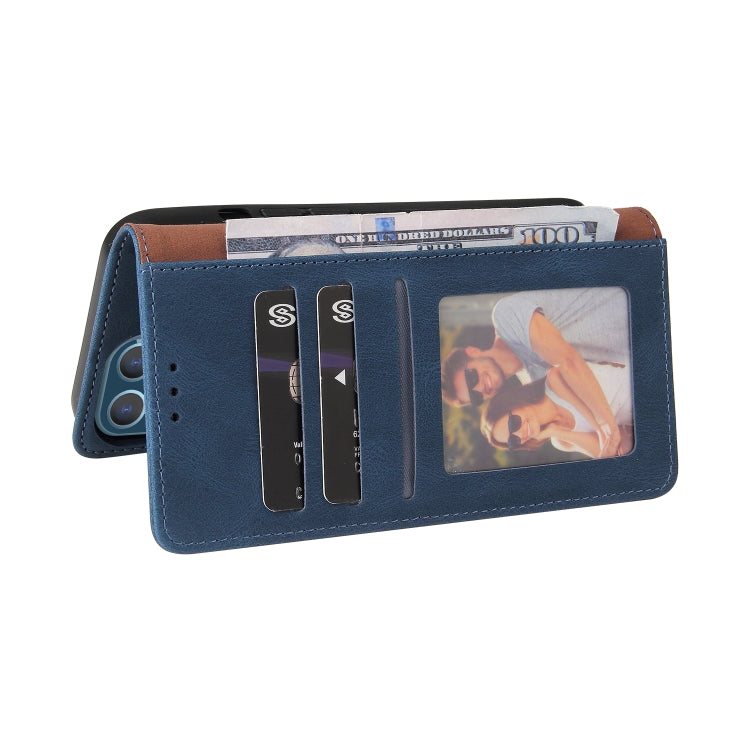 For iPhone 13 Pro Max Simple Suction Closure Horizontal Flip Leather Case with Holder & Card Slot & Wallet