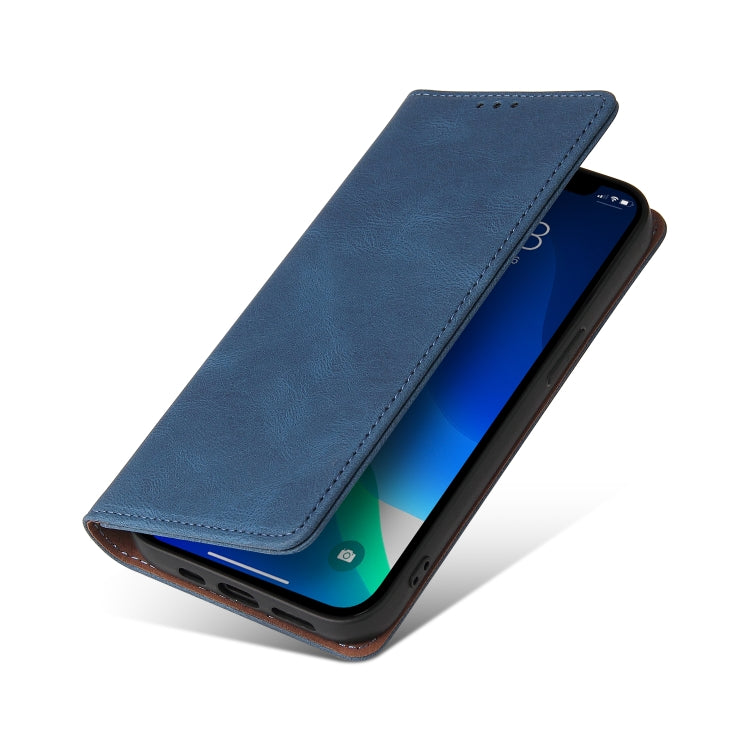 For iPhone 13 Pro Max Simple Suction Closure Horizontal Flip Leather Case with Holder & Card Slot & Wallet