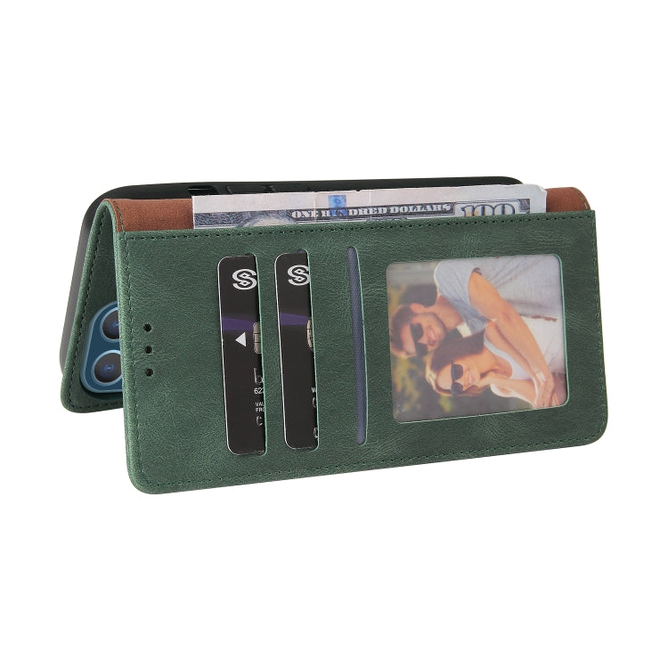 For iPhone 13 Pro Max Simple Suction Closure Horizontal Flip Leather Case with Holder & Card Slot & Wallet