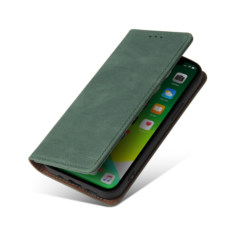For iPhone 13 mini Simple Suction Closure Horizontal Flip Leather Case with Holder & Card Slot & Wallet