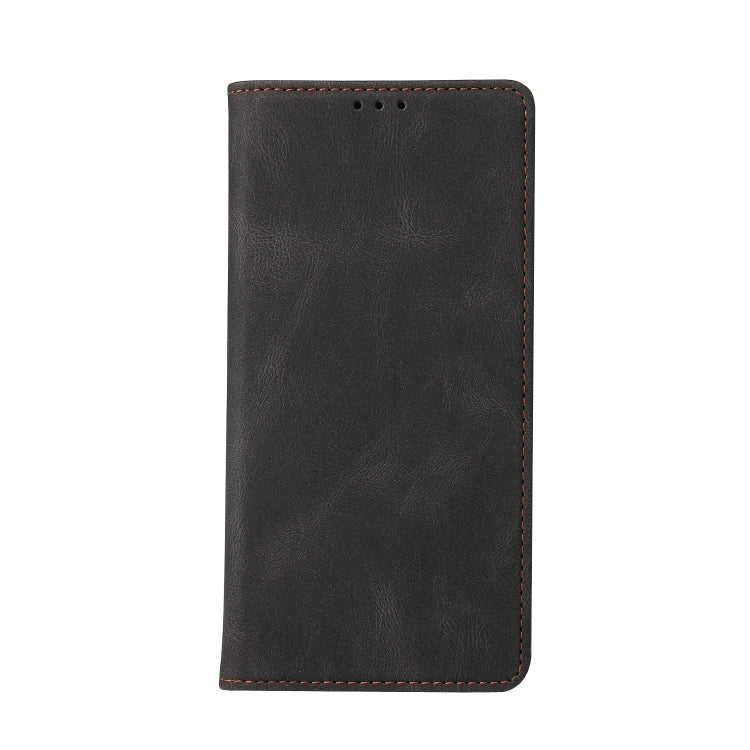 For iPhone 12 Pro Max Simple Suction Closure Horizontal Flip Leather Case with Holder & Card Slot & Wallet