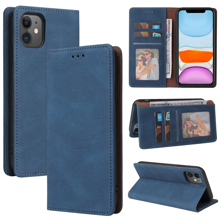 Simple Suction Closure Horizontal Flip Leather Case with Holder & Card Slot & Wallet For iPhone 11 Pro