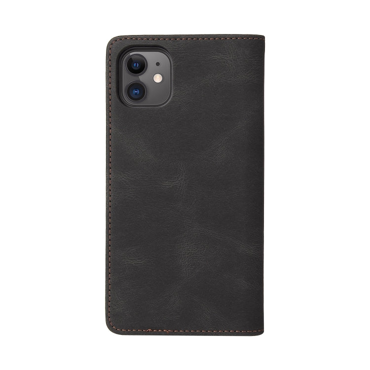 Simple Suction Closure Horizontal Flip Leather Case with Holder & Card Slot & Wallet For iPhone 11