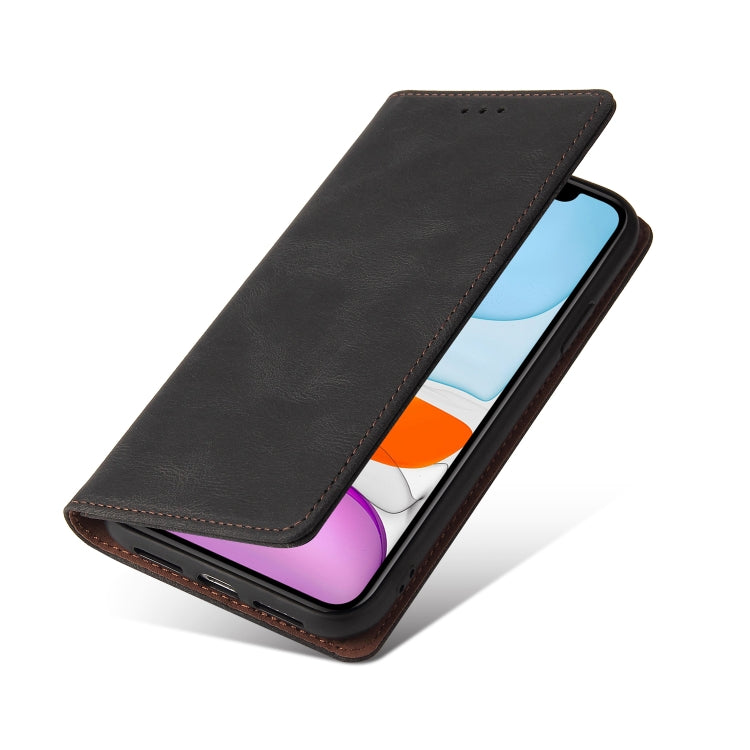 Simple Suction Closure Horizontal Flip Leather Case with Holder & Card Slot & Wallet For iPhone 11
