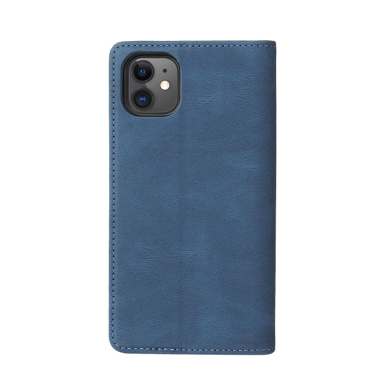 Simple Suction Closure Horizontal Flip Leather Case with Holder & Card Slot & Wallet For iPhone 11
