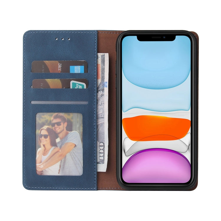 Simple Suction Closure Horizontal Flip Leather Case with Holder & Card Slot & Wallet For iPhone 11