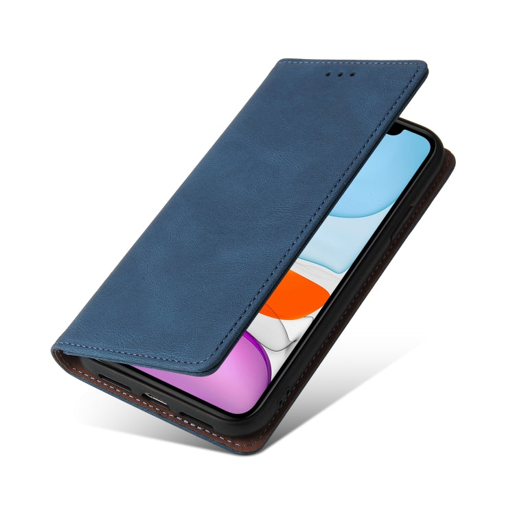 Simple Suction Closure Horizontal Flip Leather Case with Holder & Card Slot & Wallet For iPhone 11