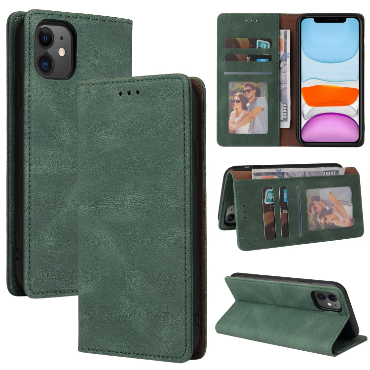 Simple Suction Closure Horizontal Flip Leather Case with Holder & Card Slot & Wallet For iPhone 11