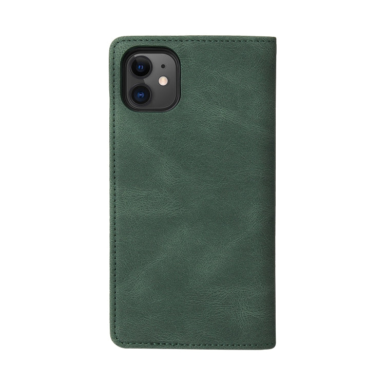 Simple Suction Closure Horizontal Flip Leather Case with Holder & Card Slot & Wallet For iPhone 11
