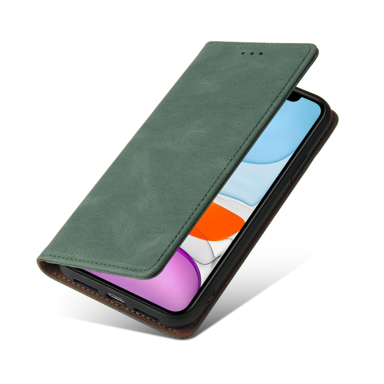 Simple Suction Closure Horizontal Flip Leather Case with Holder & Card Slot & Wallet For iPhone 11