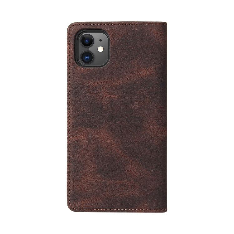 Simple Suction Closure Horizontal Flip Leather Case with Holder & Card Slot & Wallet For iPhone 11