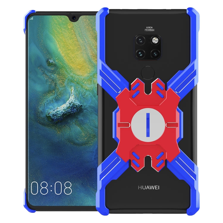 For Huawei Mate 20 Hero Series Anti-fall Wear-resistant Metal Protective Case with Bracket