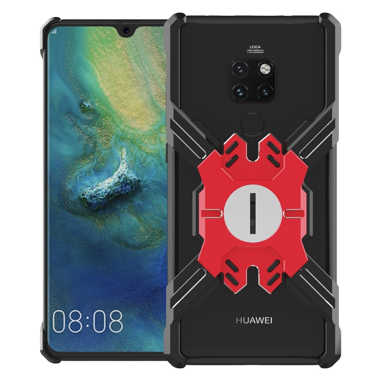 For Huawei Mate 20 Hero Series Anti-fall Wear-resistant Metal Protective Case with Bracket
