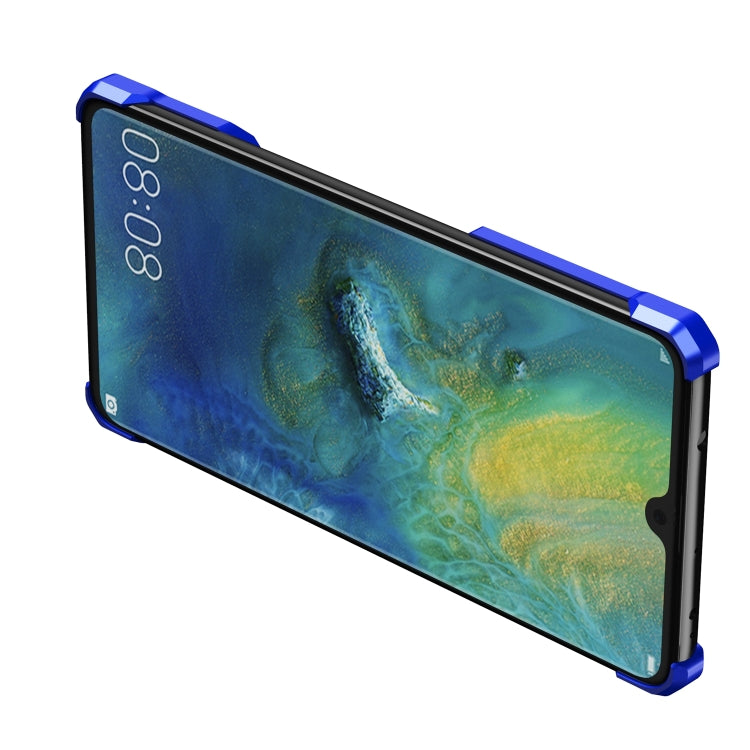 For Huawei Mate 20 Pro Hero Series Anti-fall Wear-resistant Metal Protective Case with Bracket