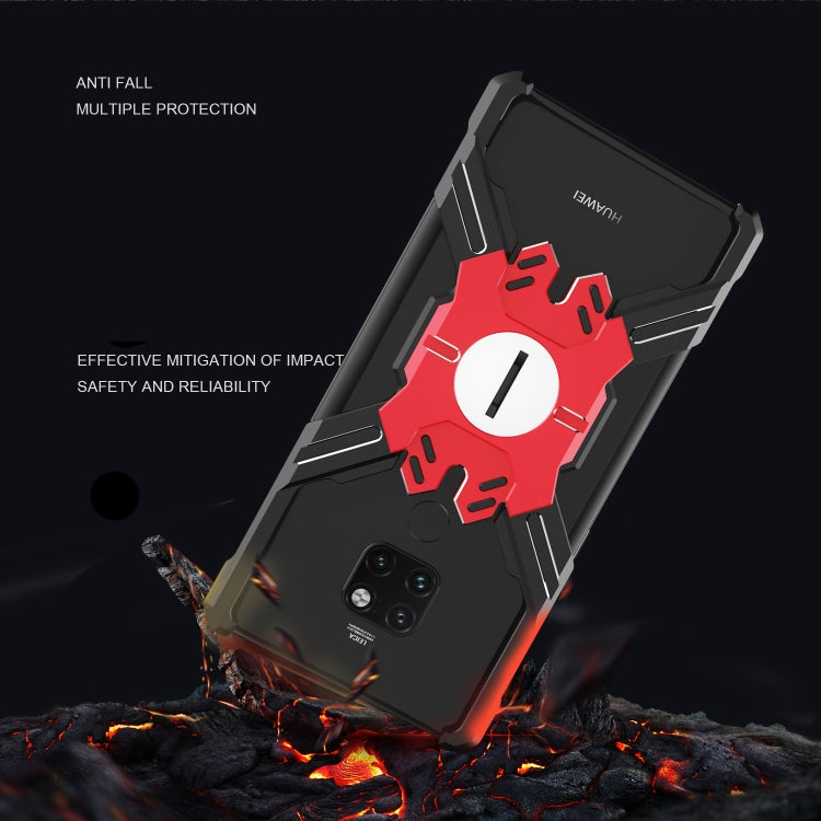 For Huawei Mate 20 Pro Hero Series Anti-fall Wear-resistant Metal Protective Case with Bracket