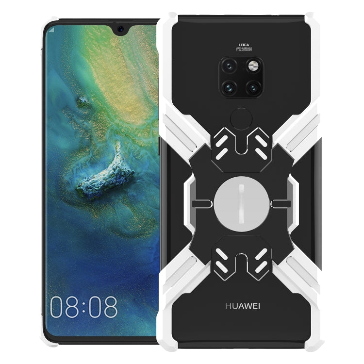 For Huawei Mate 20 Pro Hero Series Anti-fall Wear-resistant Metal Protective Case with Bracket