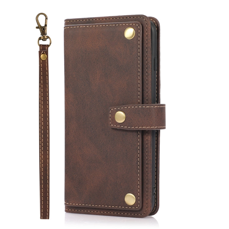 PU + TPU Horizontal Flip Leather Case with Holder & Card Slot & Wallet & Lanyard For iPhone 8 Plus & 7 Plus