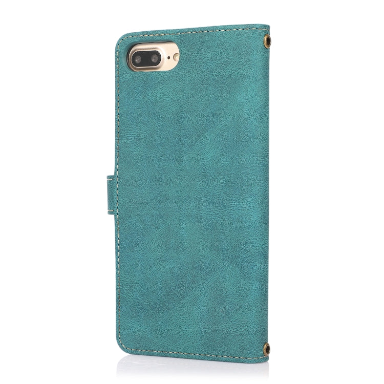 PU + TPU Horizontal Flip Leather Case with Holder & Card Slot & Wallet & Lanyard For iPhone 8 Plus & 7 Plus