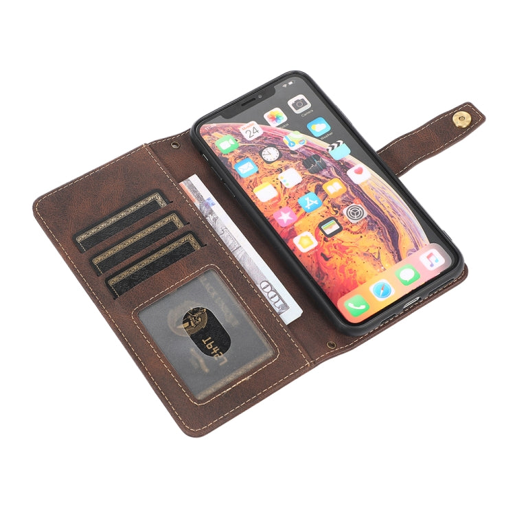 For iPhone X / XS PU + TPU Horizontal Flip Leather Case with Holder & Card Slot & Wallet & Lanyard