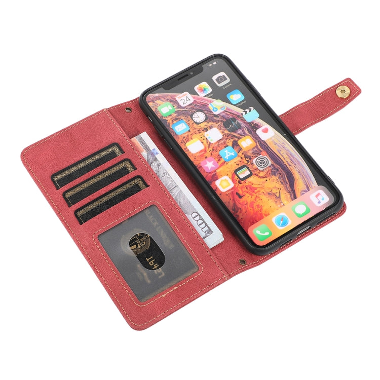 For iPhone X / XS PU + TPU Horizontal Flip Leather Case with Holder & Card Slot & Wallet & Lanyard