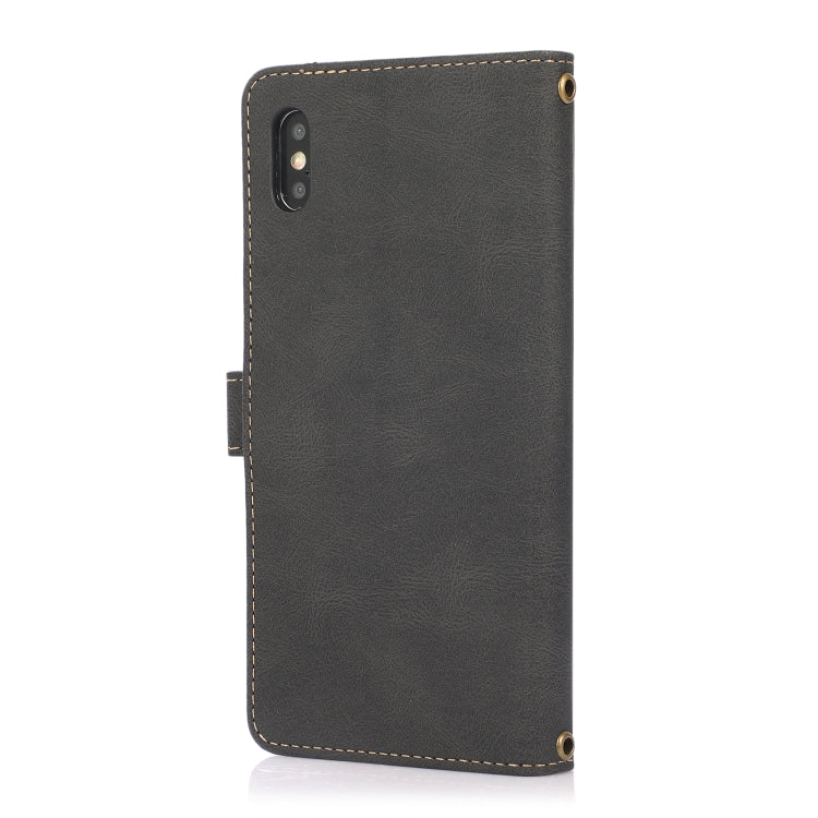 For iPhone XS Max PU + TPU Horizontal Flip Leather Case with Holder & Card Slot & Wallet & Lanyard