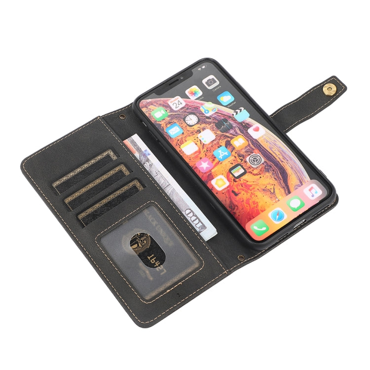 For iPhone XS Max PU + TPU Horizontal Flip Leather Case with Holder & Card Slot & Wallet & Lanyard