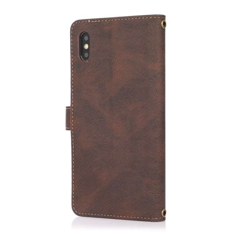 For iPhone XS Max PU + TPU Horizontal Flip Leather Case with Holder & Card Slot & Wallet & Lanyard
