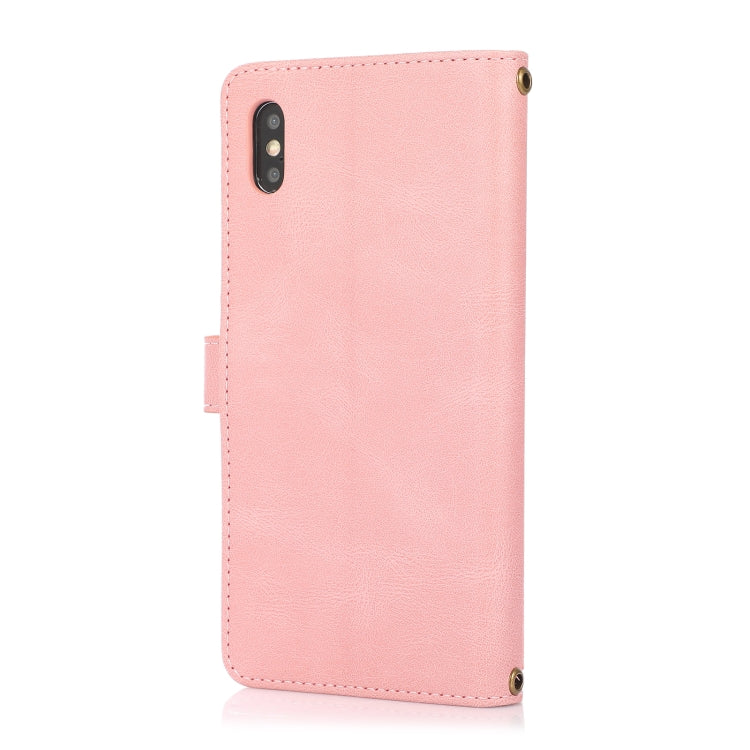 For iPhone XS Max PU + TPU Horizontal Flip Leather Case with Holder & Card Slot & Wallet & Lanyard