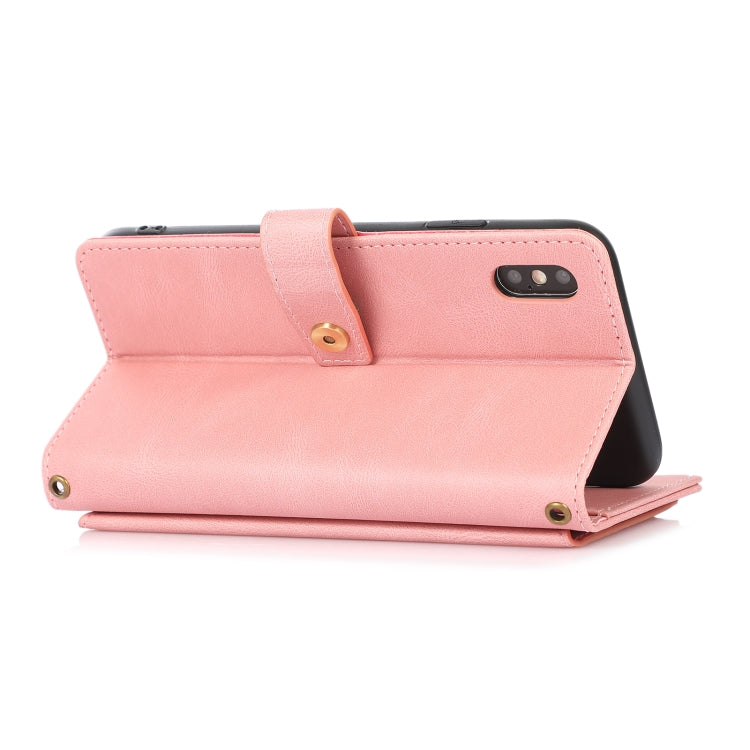 For iPhone XS Max PU + TPU Horizontal Flip Leather Case with Holder & Card Slot & Wallet & Lanyard