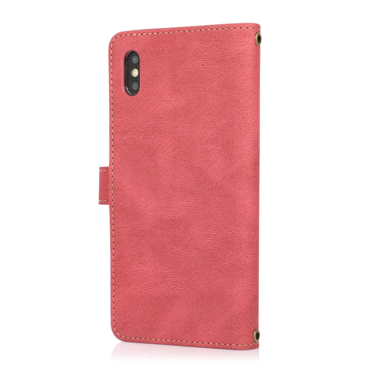 For iPhone XS Max PU + TPU Horizontal Flip Leather Case with Holder & Card Slot & Wallet & Lanyard