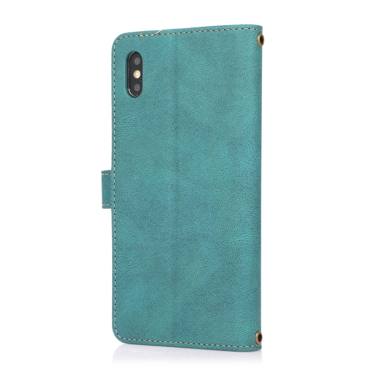 For iPhone XS Max PU + TPU Horizontal Flip Leather Case with Holder & Card Slot & Wallet & Lanyard