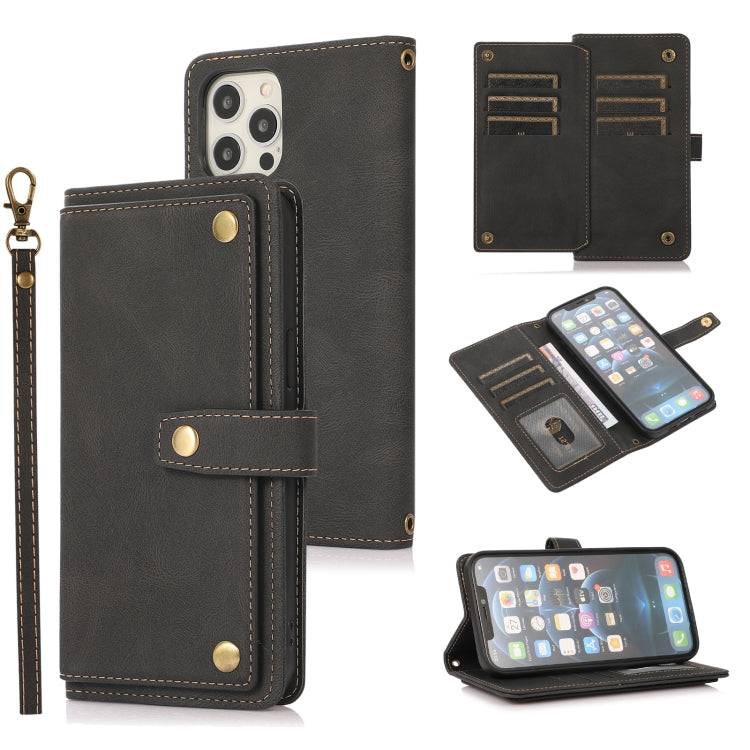 For iPhone 12 mini PU + TPU Horizontal Flip Leather Case with Holder & Card Slot & Wallet & Lanyard