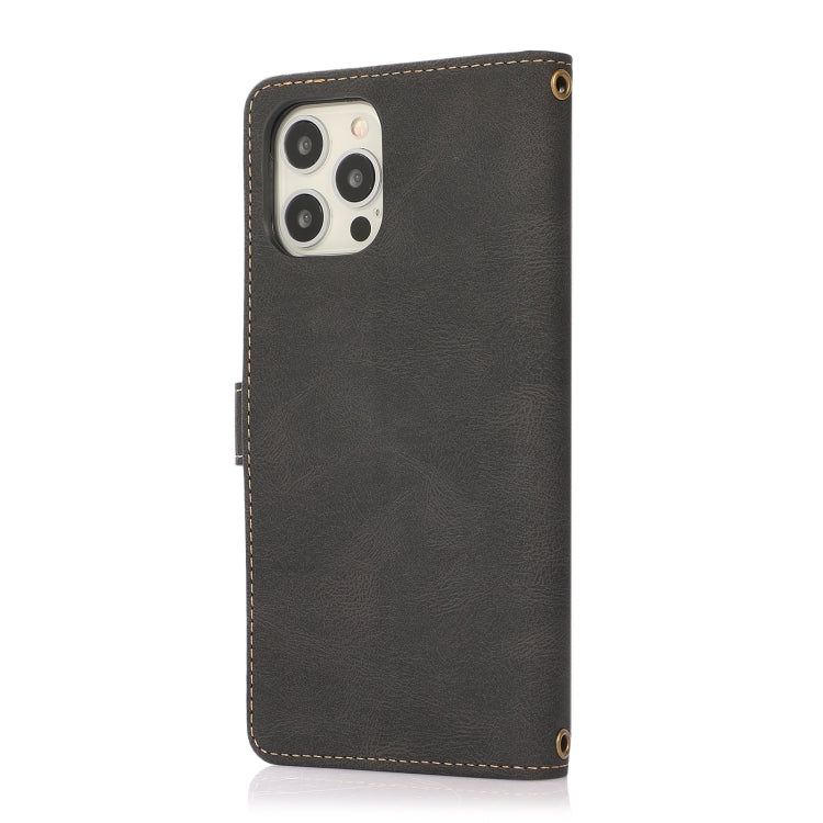 For iPhone 12 mini PU + TPU Horizontal Flip Leather Case with Holder & Card Slot & Wallet & Lanyard