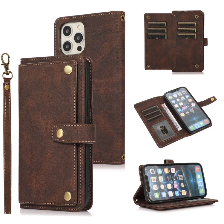 For iPhone 12 mini PU + TPU Horizontal Flip Leather Case with Holder & Card Slot & Wallet & Lanyard