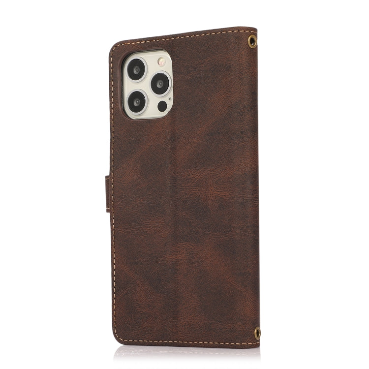 For iPhone 12 mini PU + TPU Horizontal Flip Leather Case with Holder & Card Slot & Wallet & Lanyard