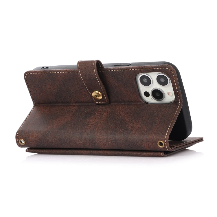 For iPhone 12 mini PU + TPU Horizontal Flip Leather Case with Holder & Card Slot & Wallet & Lanyard