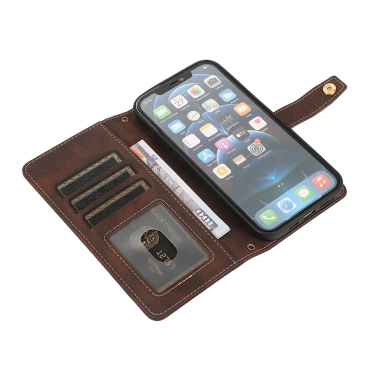 For iPhone 12 mini PU + TPU Horizontal Flip Leather Case with Holder & Card Slot & Wallet & Lanyard