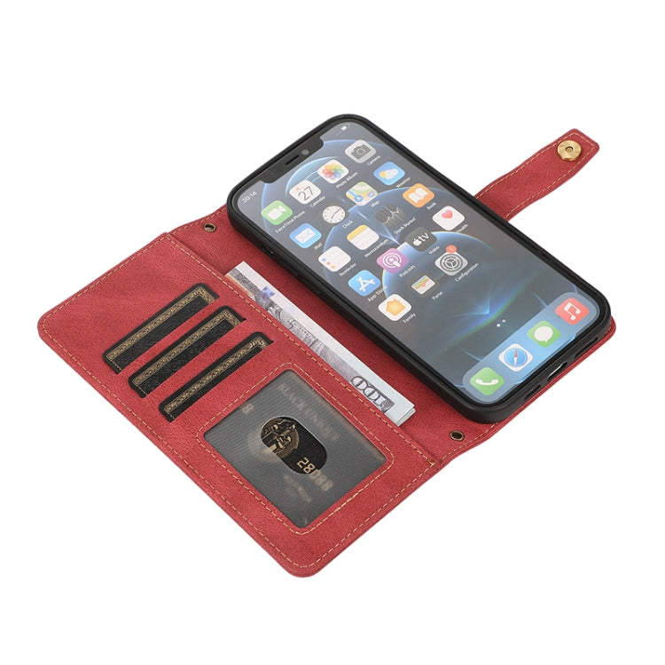 For iPhone 12 mini PU + TPU Horizontal Flip Leather Case with Holder & Card Slot & Wallet & Lanyard