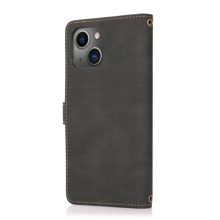 For iPhone 13 mini PU + TPU Horizontal Flip Leather Case with Holder & Card Slot & Wallet & Lanyard
