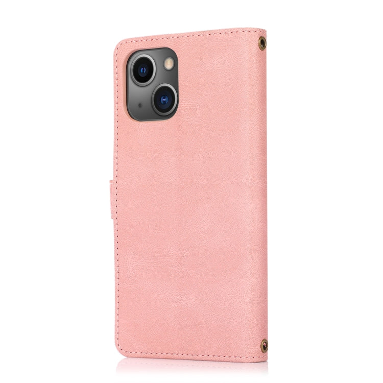 For iPhone 13 PU + TPU Horizontal Flip Leather Case with Holder & Card Slot & Wallet & Lanyard