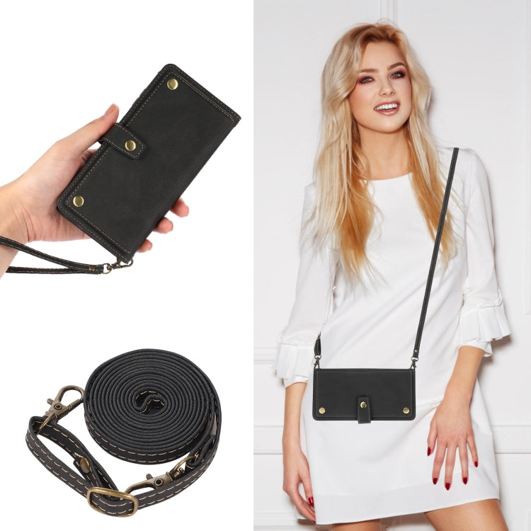 For iPhone 13 Pro PU + TPU Horizontal Flip Leather Case with Holder & Card Slot & Wallet & Lanyard