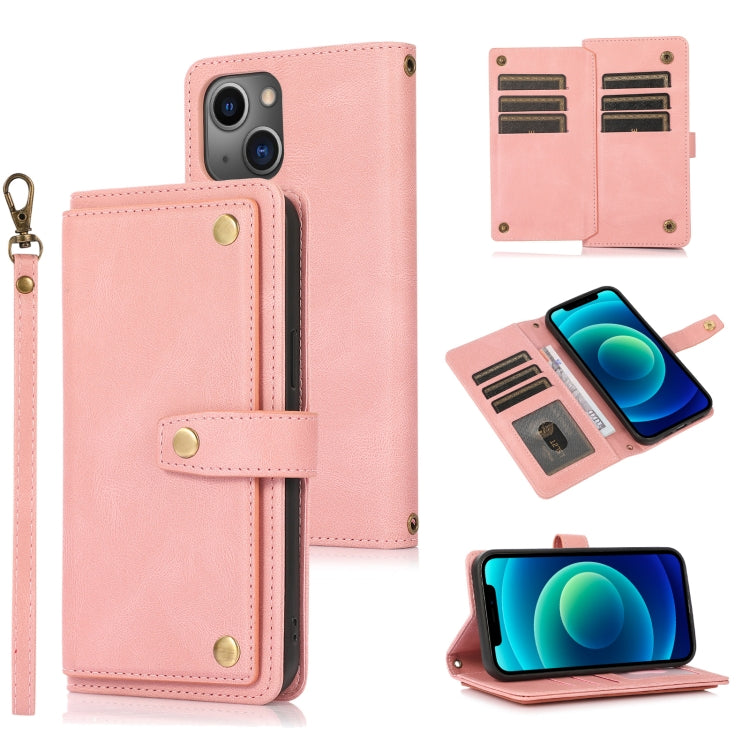 For iPhone 13 Pro PU + TPU Horizontal Flip Leather Case with Holder & Card Slot & Wallet & Lanyard