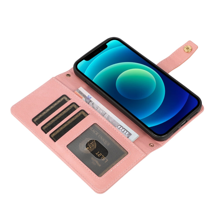 For iPhone 13 Pro PU + TPU Horizontal Flip Leather Case with Holder & Card Slot & Wallet & Lanyard