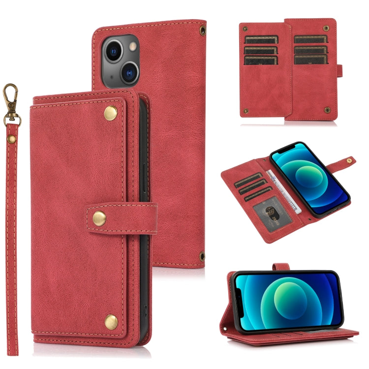For iPhone 13 Pro PU + TPU Horizontal Flip Leather Case with Holder & Card Slot & Wallet & Lanyard