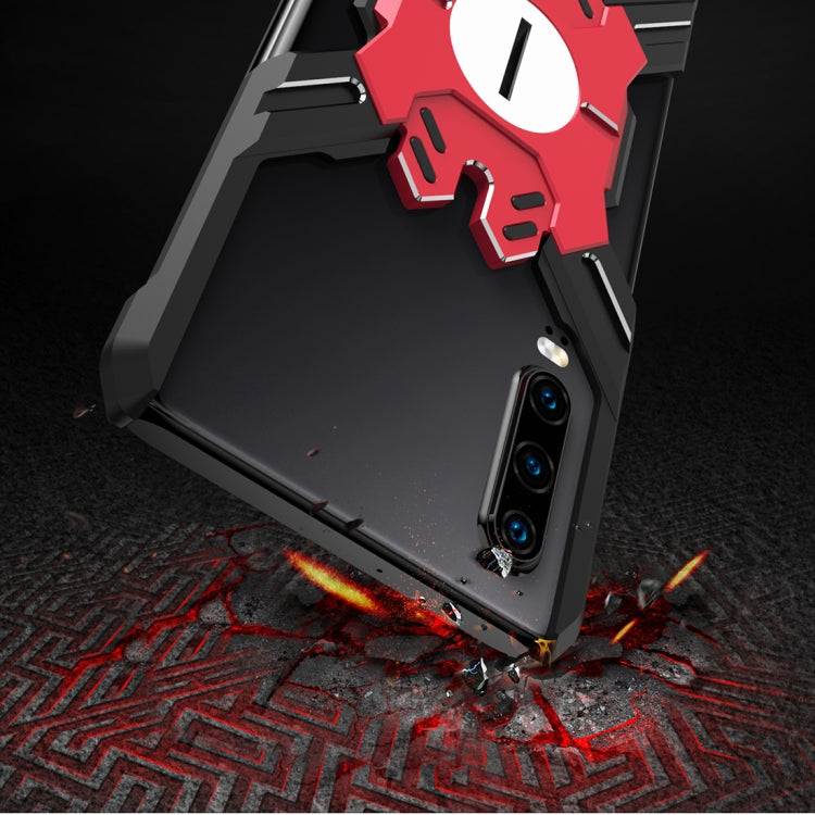 For Huawei P30 Hero Series Anti-fall Wear-resistant Metal Protective Case with Bracket